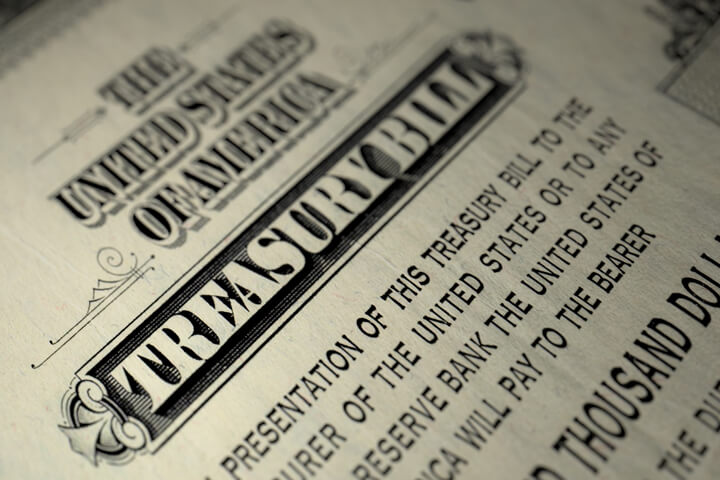 Another view of a $10,000 U.S. Treasure Bill