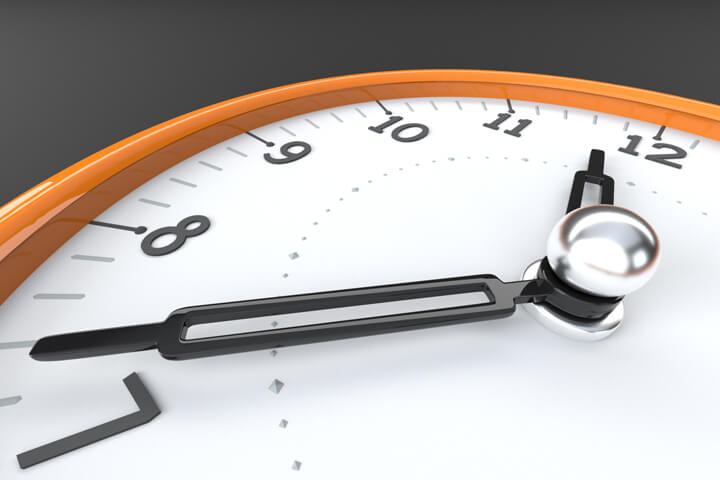 Concept image close-up of hands of clock